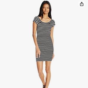 Stripped midi/mini dress